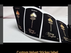 কাস্টমাইজযোগ্য মুদ্রণ গোল্ড ফয়েল স্ট্যাম্পিং ওয়াইন বোতল জন্য উচ্চ মানের বেসমেট কাগজ ওয়াইন লেবেল