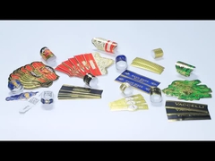 সিএমওয়াইকে গোল্ড ফয়েল সিগার লেবেল মুদ্রণ ব্যক্তিগতকৃত লোগো স্টিকার মুদ্রণ