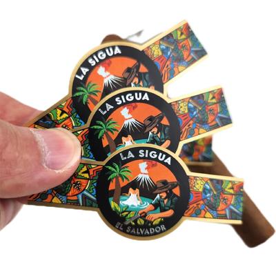 কেনা Custom Embossed Gold Foil Cigar Label and Band with ISO9001:2008 Certification for Personalized Use online manufacture