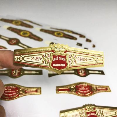 ভালো দাম ISO9001 Certified Waterproof Cigar Label with Custom Logo and Gold Foil Embossing for Premium Cigar Bands অনলাইন